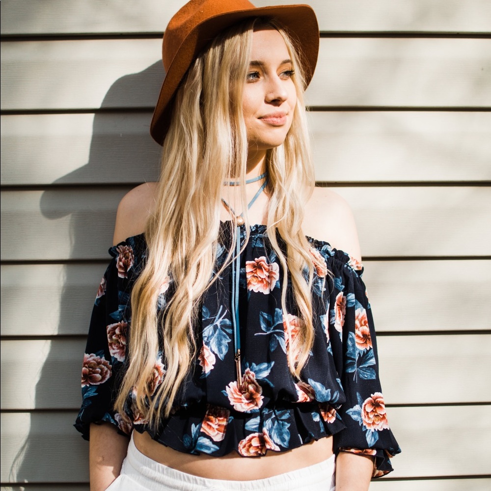 Floral off the Shoulder Top